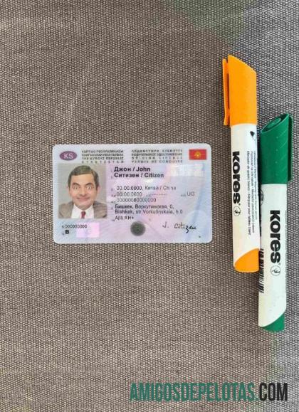 Quirguistão DL fotovisual frontal amostra